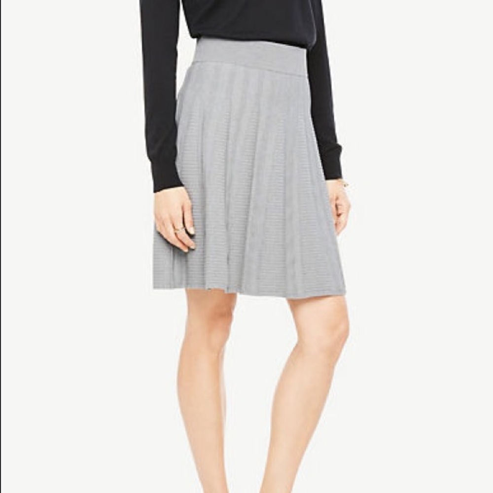 Ann Taylor grey sweater skirt